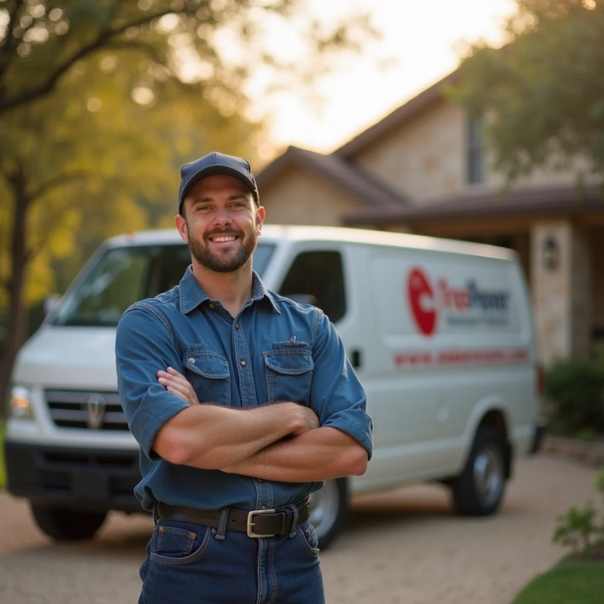 Local plumber servicing a Hill Country home in Wimberley, TX